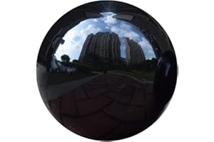 YFUG GO BECover 12 inches Gazing Ball,Black Stainless Steel Garden Sphere,Seamless Polished Reflective Smooth Mirror Garden Globe,Colorful Addition for Photography Garden Home Decorate