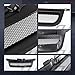 VXMOTOR for 1999-2005 Volkswagen Jetta/Bora 4 MK4 - Black Aluminum Mesh Badgele SS Front Hood Bumper Grill Grille Conversion ABS