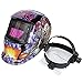 SODIAL(R) Welding Mask Hood Welding Helmet Solar Automatic(Solar Power for Recharge) Face Protection (Clown + Pistol)