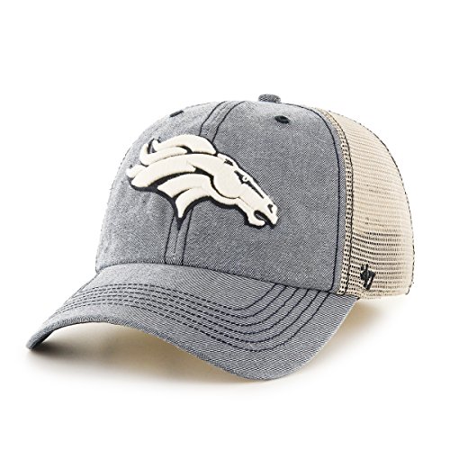 NFL Denver Broncos Starboard Closer Stretch Fit Hat, One Size Stretch, Undertow