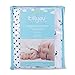TILLYOU Printed Crib Sheets Set for Baby Bed, 2 Pack - 100% Woven Cotton Fitted Crib Mattress Sheet, Soft & Breathable Toddler Sheets 28