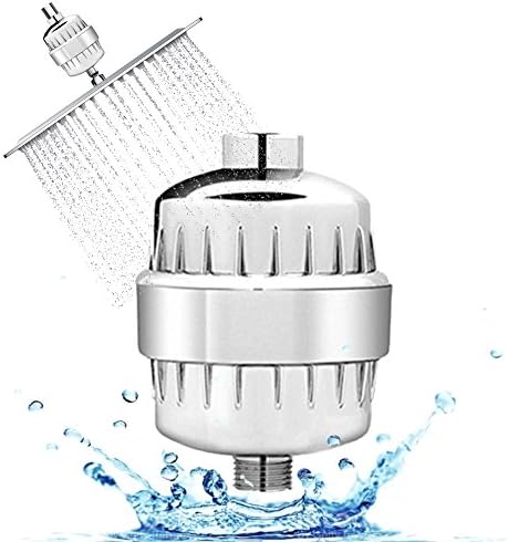 Shower Filter High Output Universal Shower Filter with Replaceable Multi-Stage Filter Shower Water Filter Cartridge - Chrome Boosts Skin and Hair Health (1 Pack)