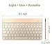 Wireless Bluetooth Keyboard for iPad,Portable Slim 7-Colors Backlit Keyboard,Compatible with iPad Pro 11/12.9,iPad Air,iPad Mini,iPhone and Other Smartphones,Built in Rechargeable Battery-Gold