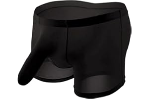 GENEMEN Boxers for Men Lace Sissy Clothes High-Waist Floral Printed Mens Boxer Briefs