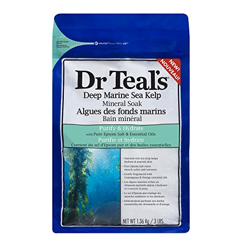 Dr Teal’s Deep Marine Sea Mineral Soak, Purify & Hydrate, 3 lbs