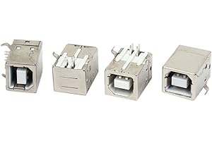 uxcell USB-B Type Right Angle PCB Socket Female Connector 4Pcs
