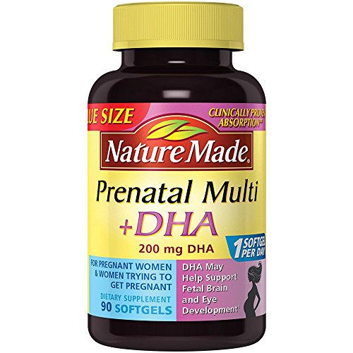 Nature Made Prenatal + DHA 200 mg Softgels Value Size 90 Ct Buy Online in UAE. Health and