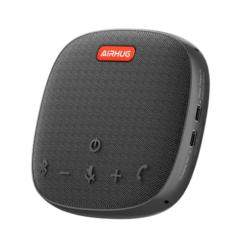 AIRHUG Bluetooth Speaker Microphone - USB Conference Speaker - Portable for Home Office