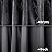 NICETOWN Grey Luxury Velvet Curtain Panels 96 inches Long 2 Panels, Home Decoration Blackout Window Treatments for Living Room/Bedroom/Home Theatre, 52 x 96