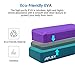 JEFlex Yoga Block EVA High Density Comfortable Foam, Exercise Fitness Bricks, Eco-Friendly and Lightweight, 2-Pack, Purple