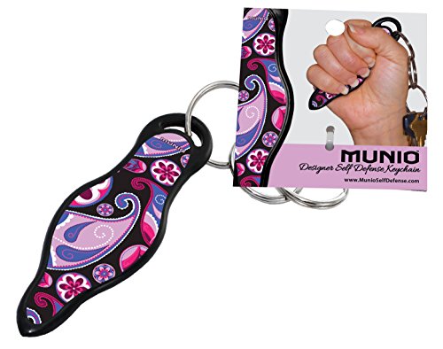 Self Defense Keychain – 16 Designer Styles – U.S. and Air Travel Legal – Non Lethal – No Risk of Personal Injury Like Pepper Spray/Stun Guns – Even Effective Against Attacks from Behind – With E-book