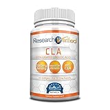 Research Verified CLA Safflower Oil - Natural Weight Loss with 2000mg 85% Pure Conjugated Linoleic Acid Softgel Capsules - 1 Bottle (1 Month Supply)