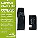 iPhone 8 Plus, iPhone 7 Plus Holster, Made in USA Slim Fit Turtleback iPhone 7+ Plus Belt Case with Executive Belt Clip, Vertical - Made from Premium Bonded Leather