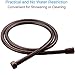 Angle Simple Shower Head Hose Lighter Oil Rubbed Bronze, Stainless Steel Flexible Shower Sprayer Hose Replacement, 59 Inches