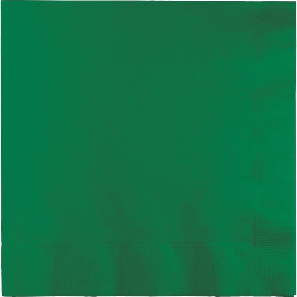 Creative Converting 240-Count Touch of Color Paper Cocktail Napkins, Emerald Green