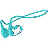 2B2C Kids Headphones, LK15 Open Ear Bluetooth Headphones with Air Conduction, Ultra-Light, 85dB Volume Limiting Wireless Headphone for Children Teens Boys Girls (Blue)