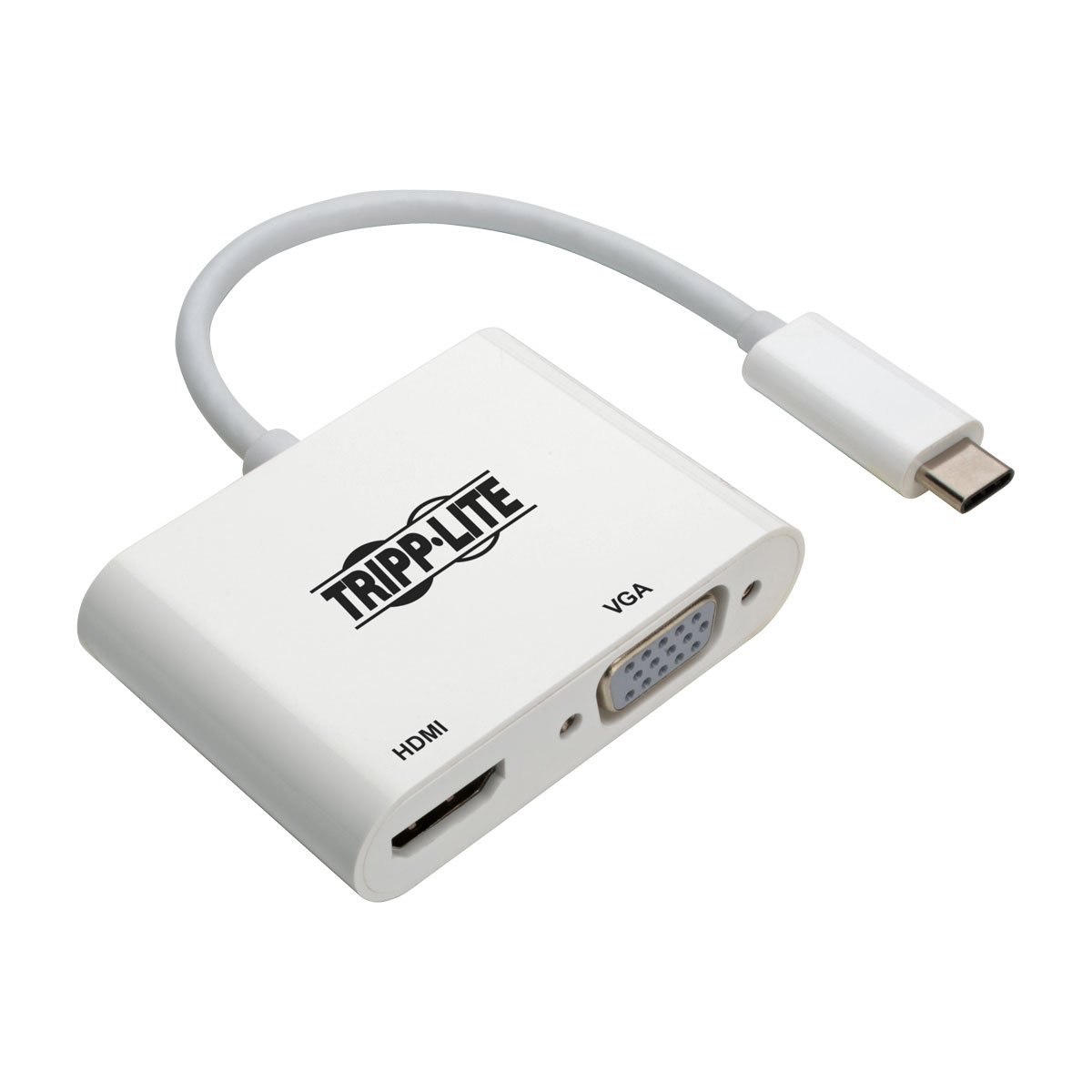 Tripp Lite USB C to HDMI/VGA Multiport Adapter Converter 4K, USB 3.1 Gen 1 USB Type C, USB-C, USB Type-C (U444-06N-HV4K)
