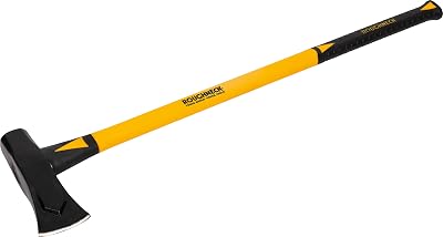 Roughneck ROU65660 Fibreglass Splitting Maul 6 lb 2.7 kg Dual Wedge Head