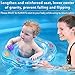 Baby Swimming Ring Floats with Safety Seat Double Airbag Swim Rings for Babies Kids Swimming Float Baby Floats for Pool Swim Training Aid Kids PVC Pool Floats for Toddlers of 6-24 Months - Blue
