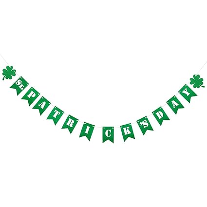 Patrick Day Decorations Blulu Banners Lucky Irish Banner St