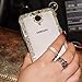 ACC5Star(TM) Extreme Deluxe Bling Diamante Clear Crystal Gift Case For Samsung Galaxy S5 i9600 Phone + Random Color Stylus With LOGO + 1015 CM Green Soft Clean Cloth With LOGO (Silver)