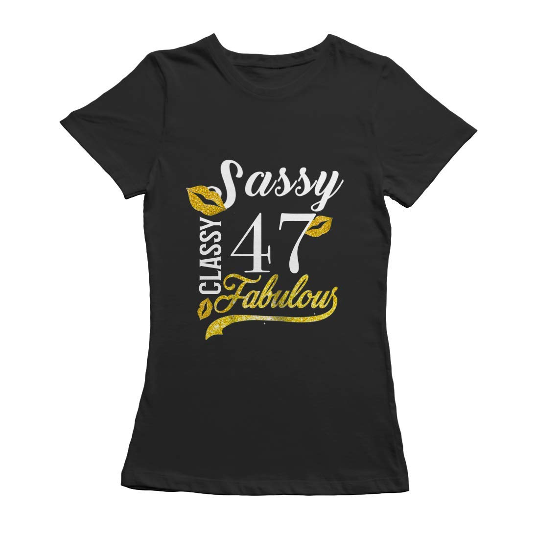 Customhappy 47 Fabulous T Shirt Sassy Classy Fabulous 47 Year Old Tee