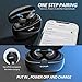 WAKWLK Bluetooth 5.0 True Wireless Earbuds with Charging Case for iPhone Android, 55H Cyclic Playtime Waterproof Touch Control Stereo Headphones with mic, in-Ear Earphones Headset for Sport
