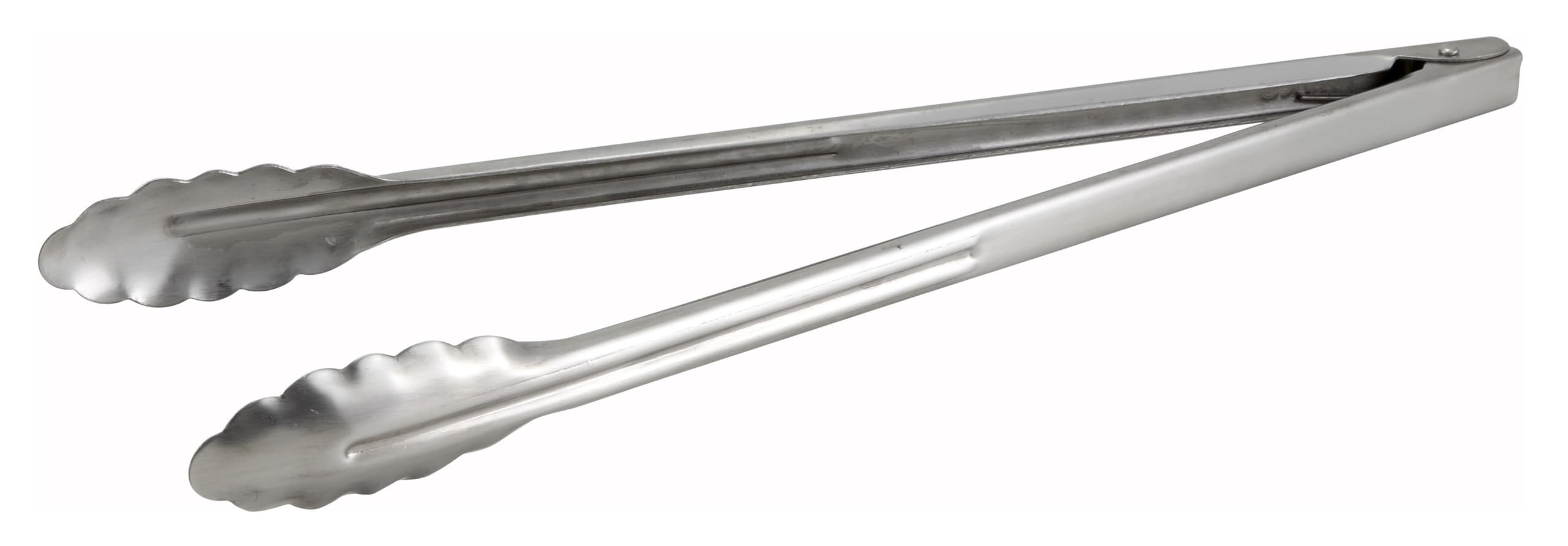 Photo 1 of Winco Coiled Spring Extra Heavyweight Stainless Steel Utility Tong, 16-Inch