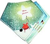 100% Organic Cotton Baby Bandana Bibs Unisex- Drooling Baby's Special Christmas Premium Gift Set. [ buy 4 bibs get 4 bibs free of qualifying items from drooling baby]