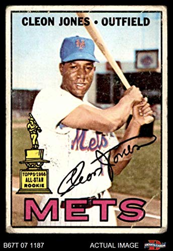 1967 Topps # 165 Cleon Jones New York Mets (Baseball Card) Dean's Cards 2 - GOOD Mets