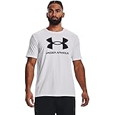 Under Armour Men's Sportstyle Logo Short Sleeve T Shirt, (100) White / / Black, 3X-Large