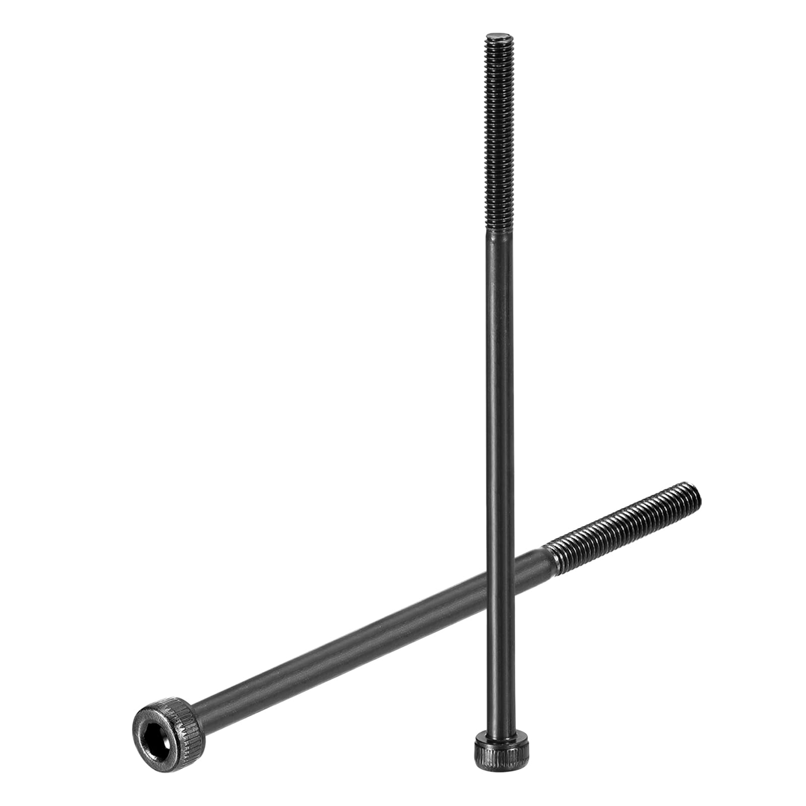 uxcell Hex Socket Bolts (M3-0.5x75), Grade 12.9 Carbon Steel Hex Socket Drive Screws, Black, 10 Pcs
