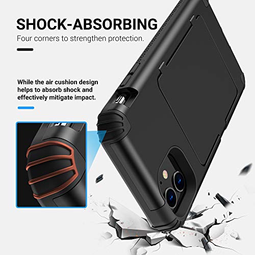 ANEMAT Compatible with iPhone 11 Case Card Holder Wallet, [Mirror