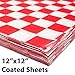 Avant Grub Deli Paper 300 Sheets. Turn Your Backyard Cookout Party into a Classic Drive-In with Red & White Checkered Food Wrapping Papers. Grease-Resistant 12x12 Sandwich Wrap Prevents Food Stains!