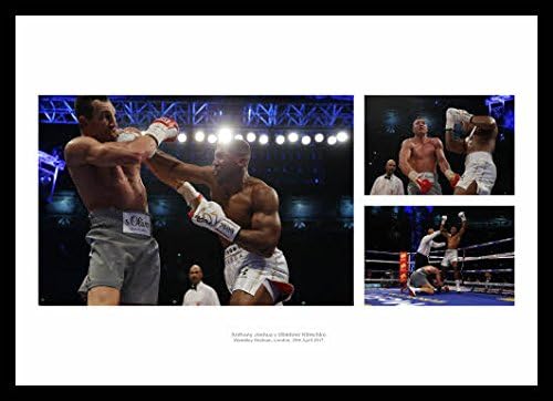 Framed Anthony Joshua v Wladimir Klitschko Wembley 2017 Boxing Photo Memorabilia