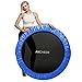 ANCHEER Foldable Mini Trampoline Rebounder, Quiet and Safe Bounce Spring Mini Bouncer Fitness Trampoline Rebounder for Kids Adults in Home/Garden/Office Cardio Trainer (40inch Blue)