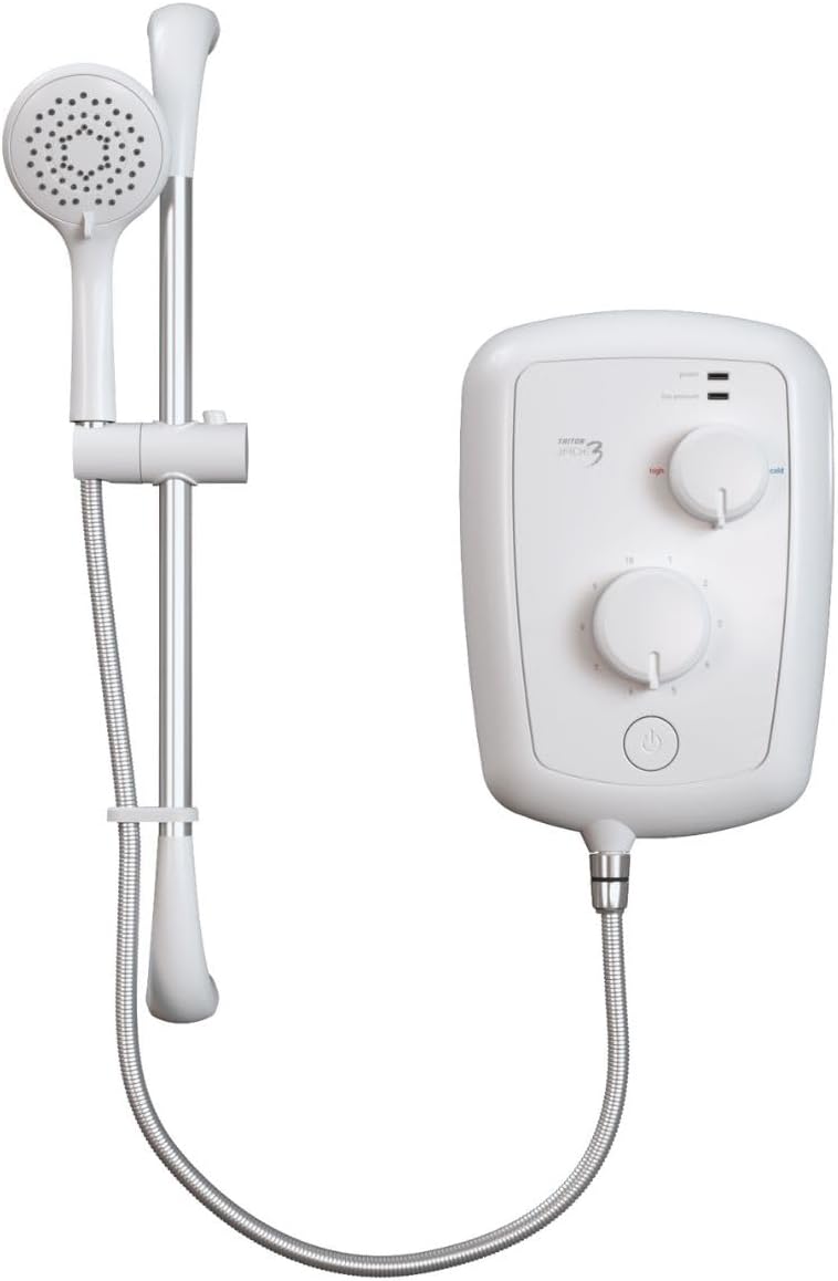 Triton Jade 3 Electric Shower 9.5kW Opal 3 Aquasurge Rosato