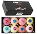 Schöne NAUGHTY Romantic Large Bath Bombs Gift Set - 8 - A Must for Any Romantic Bath, Flirt with Your Senses, Go to a Place of Passion and wild Desire, Softer Skin, Multilayered Color and Scent