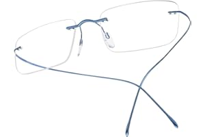 FONEX Titanium Glasses Frame,Rimless Frameless Optical Eyewear Eyeglasses for Men and Women F85634