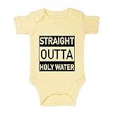 Straight Outta Holy Water Bodysuit Baby Baptismal