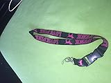 Victoria's Secret Love Pink Lanyard Key Holder (Black)