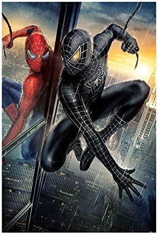 YUBAIBA Spider-Man Wooden Puzzle, Cartoon Children's Educational Toy, Adult Decompression Puzzle, 300/500/1000, Parent-Child Toy, with Big Picture (Size : 300)