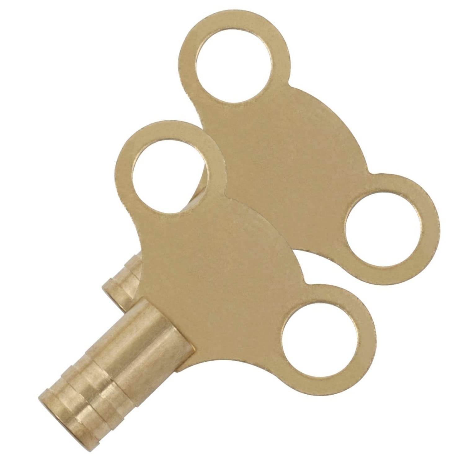 GTSE Pack of 2 Brass Radiator Key, Radiator Bleed Key, Radiator Bleed Valve Key, Clock Type Radiator Key, for Bleeding and Air Vent, Key to Bleed Radiator UK