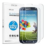 OMOTON Samsung Galaxy S4 Screen Protector [2 Pack], Tempered-Glass Screen Protector with [9H Hardness] [Ultra-Clarity] [Anti-Scratch] [No-Bubble Installation] for Galaxy S4