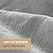 Duvet Cover Set with Zipper Closure-Solid Vintage Grey,King (104