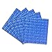 5-Pack 3D Brick Wall Panels Stickers PE Foam Self Adhesive Wallpaper Removable Wall Decoration,27.5’’30.30.27’’/pcs (Blue)