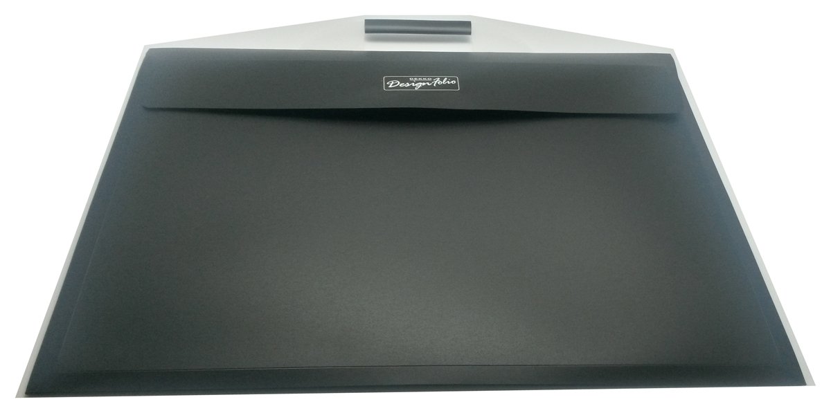 Westfolio Budget Folio Black A2, Plastic Wallet Art Bag Folder, Essentials, Project Folders, Portable Carrier Art, Painting