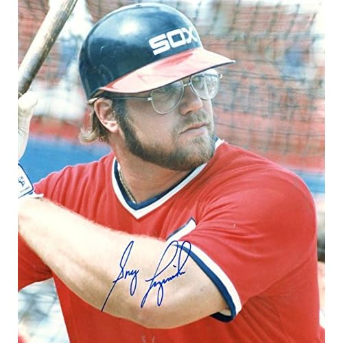 Greg Luzinski Chicago White Sox Red Uniform Signed 8x10 Photo W
