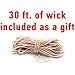 Pyramid Taper mold - height: 8.8 in, width: 2.7 in - 30 ft. of wick included as a gift - Plastic candle molds for making candles