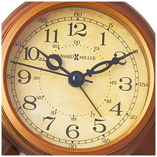 Howard Miller Propeller Alarm Table Clock 645525 Antique Brass